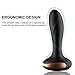 Vibrating Anal Sex Toys with 10 Powerful Vibration Patterns,Tracy’s Dog Smooth Silicon Anal Vibrator Rechargeable & Waterproof Butt Plug Massager for Men Women or Couples(Black)