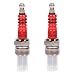 3 Electrode Spark Plug,High Performance Scooter Motorcycle Racing 3 Electrode Spark Plug For Engine GY6 50cc 150cc (Pack of 2)