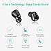 Syllable Wireless Earbuds,Wireless Headphones Bluetooth Headset Wireless Earphones IPX7 Waterproof Bluetooth 5.0 Stereo Hi-Fi Sound with Charging Case (Black)