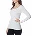 32Degrees Womens Heat Scoop Neck Thermal Top White Large
