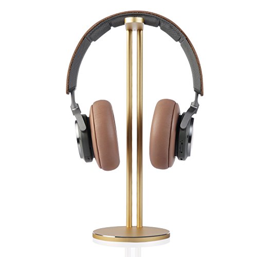 Jokitech Headphone Hanger, Super Steady Aluminum Slim Headphone Stands,Suitable for Beats, Sennheiser, Sony, Audio-Technica, Bose, Shure, AKG,B&O Play,Logitech.Razer Gaming Headphones and More -Gold