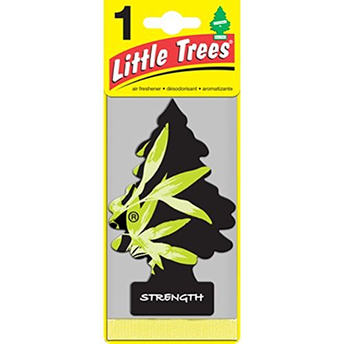 car freshner corp u1p-17501 Strength Air Freshener, Green/Black Pine Tree Shape
