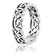 Mimi Sterling Silver Woven Celtic Knot Trinity Band Ring