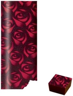 Chocolate Transfer Sheets RED ROSE (gh) Design 1 x 400mm x 250mm