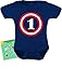 Tstars 1st Birthday Boy Outfit Gifts for 1 Year Old Boys Girls Infant Baby Bodysuit 18M Navy