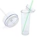 Skinny Acrylic Tumbler Double Wall 16 Oz - Clear