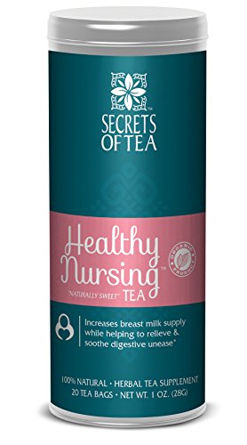 Healthy Nursing Lactation Tea20 T Bags Certified USDA Organic-Postnatal Naturally Sweet Tea | Postpartum Tea for Better Breastfeeding