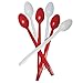 Red Soda Spoons, Disposable Plastic Party Spoons Great For Root Beer Floats, Ice Cream & So Much More! Fast Shipping! Frozen Dessert Supplies! 50 Count