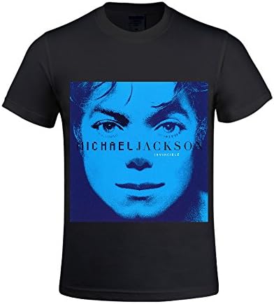 Michael Jackson Invincible Men T Shirts Crew Neck Slim Fit For Men Black