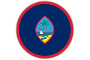 GT Graphics Express Guam Flag - Vinyl Sticker Waterproof Decal