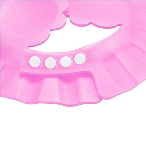 Amacok Baby Bath Hat Adjustable Visor Baby Shower Cap Durable Shampoo Protect Eyes Water-Proof Hair Splash Wash Shield