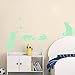 Marsway® 8 Pcs Cats Night Glow Sticker Luminous Removable Adhesive Kids Room Wall Decal
