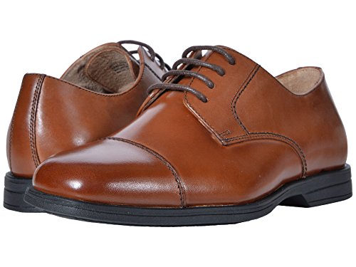 Florsheim Kids Boys' Reveal Cap Toe Jr Oxford, Cognac, 10 M US Toddler