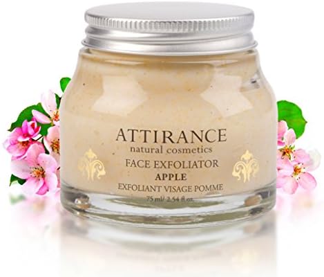 Attirance - Facial Exfoliator - Apple - 3.4oz - All Natural with Apple Extract, Almond Oil, Aloe Extract &amp; Oliver Kernal Powder