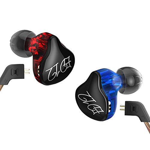 Noise Isolating Earphones Sweatproof Earbuds KZ ED12 Detachable Cable 3.5mm Bass Audio HiFi Stereo Running Sports Earbuds with FOAM Eartips With Microphone