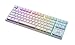 Tesoro Gram Spectrum TKL Low Profile Tenkeyless TS-G11TKL Red Mechanical Switch Single Individual Per Key Full Color RGB LED Backlit Illuminated Mechanical White Mechanical Keyboard TS-G11TKL W (RD)