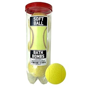 Softball Bath Bombs – 3 Pack – Softball Gifts for Girls, Girls Softball, Softball Accessories for Players, Women, Girls…