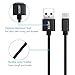 JASTEK Micro USB Cable 3Pack (0.8ft, 3.3ft, 6ft) Durable Nylon Braided High Speed 2A Current Charging Cables for Android, Samsung, Sony, Huawei, HTC, Nokia, LG, Nexus and Other Smartphones - Black