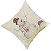 Gotd Light Color Christmas Decorations Snowman Decor Throw Pillow Case Sofa Waist Throw Cushion Cover Home Decor Square 45cm x 45cm 18inch x 18inch (F)