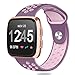 StoutGears Fitbit Versa Bands | Soft Silicone Replacement Sport Band Strap for New Fitbit Versa Smart Watch (Purple/Soft-Purple, Small)