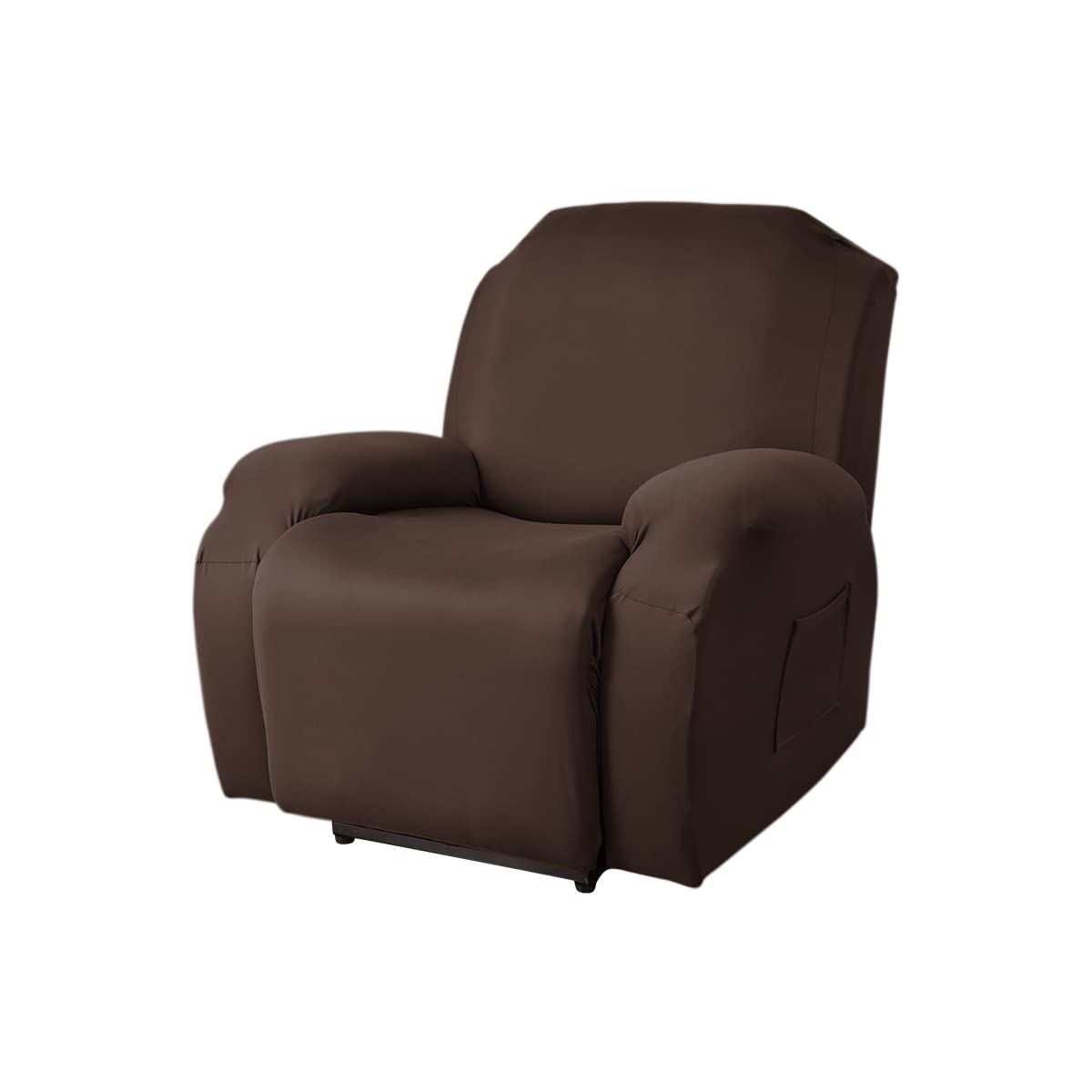 FANSU Recliner Chair Covers 1 Seater for Armchairs with Pockets, Stretch Recliner Slipcover for Electric Chair, Sofa Covers Furniture Protector for Living Room (1 Seater,coffee)