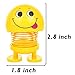 PROLOSO Spring Emoji Shaking Head Dolls Dancing Nodding Toys Theme Party Favors Car Dashboard Table Decoration (6 pcs)