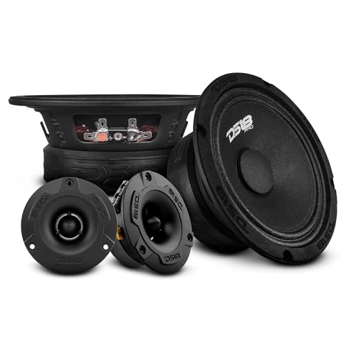 18 Car Speaker Tweeters 6.5" Inch 480w Watt 4Ohm Combo Package Pro-GM6.4PK