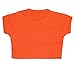 New Tween Kids Girls Neon Fluorescent Plain Short Sleeves Crop Belly Tops Dance Wear Gymnastic Fancy Dress AGE: 5 -13 YEARS