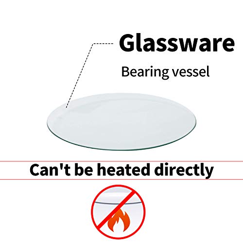 Young4us Watch Glass Beaker Cover Set, 6 Pcs Lab Watch Glasses in 150mm, 100mm, 70mm for Laboratory, Science and Chemical Experiment (150 mm x 2, 100 mm x 2, 70 mm x 2)