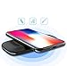Wireless Charger, Fast Wireless Charger Charging Pad(No AC Adapter) For Samsung Galaxy Note 8 S8 S8 Plus S7 S7 Edge Note 5 S6 Edge Plus, Standard Charge For Apple iPhone X/8/8 Plus (2)