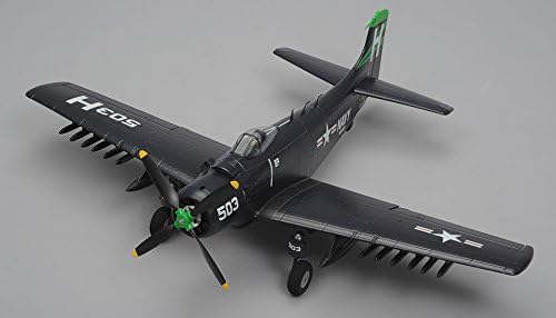 Airfield Skyraider A1 4 Channel RC Warbird Airplane Kit 800mm Wingspan (Blue)