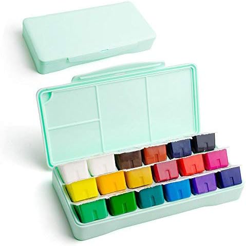 Professional Gouache Watercolor Paints 30ml*18 Unique Jelly Cup Design Gouache Paint for Artists Students