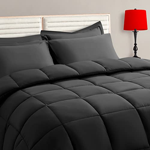 TAIMIT Full Size Comforter Set - 7 Pieces, Bed in a Bag