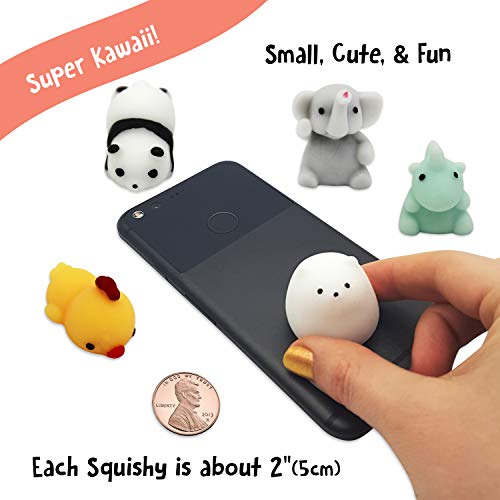 Mochi Squishies [EXTRA Squishy] Stress Relief Toy Smooshy Mushy Mini Animals. Japanese Kawaii Pack: Cats, Seals, Unicorns, Elephants, Bunnies and More [SIZE: SMALL] Random Fun For Girls and Boys - Thumbnail 5