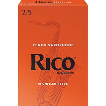 Rico Tenor Sax Reeds, Strength 2.5, 10-pack