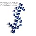 Betertek Peg Hook Locks, Blue 50pcs Hook Stop Lock Anti Theft Peg Locks for Retail Security Display Hook Lock Magnetic Stop Locks for Slatwall and Pegboard Hooks
