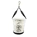 Klein Tools 5172PS Heavy-Duty Tapered-Wall Bucket with 15 Inside Pockets, No. 4 Canvas