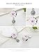 BAMOER 925 Sterling Silver Charm Magnolia Bloom Pale Cerise Enamel Beads for Women Bracelet DIY Jewelry Making