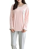 MyFav Big Girls Spring Winter Sleepwear Nighty Long Sleeve Heart Shape Pajama