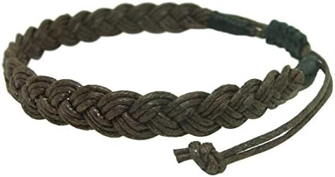 Bracelet Men Women Thai Boxing Outdoor Handmade Thai Buddha Fashion Style Brown Color Cotton String
