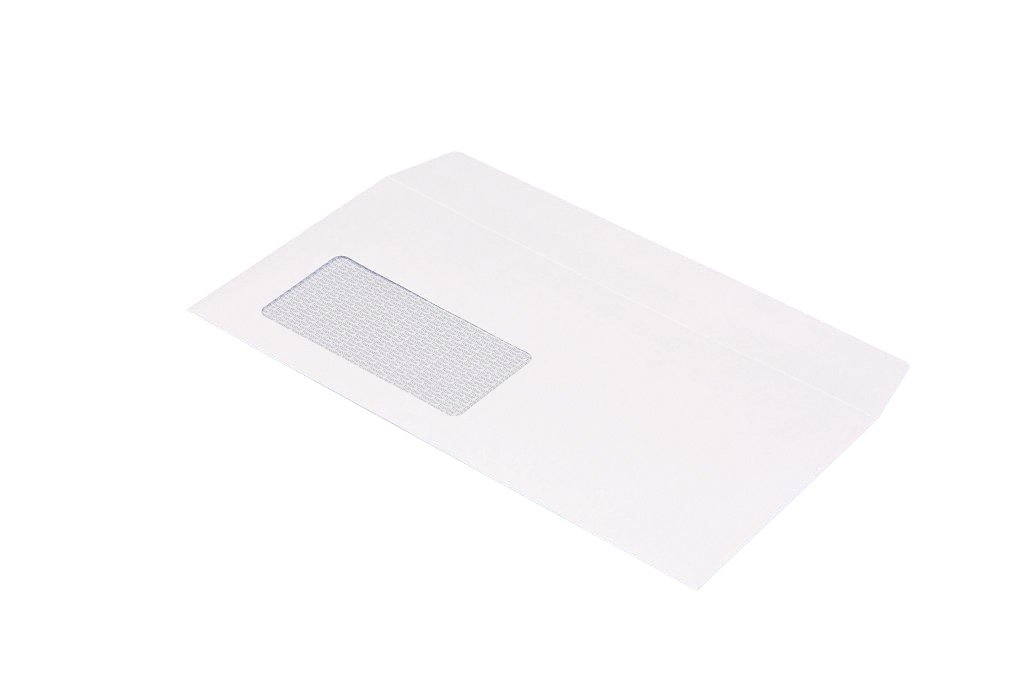 Bong 03002462 Envelope FSC with Heat Resistant Window Film DL – 110 mm x 220 mm 100gsm Peel and Seal Pack of 250 Brilliant