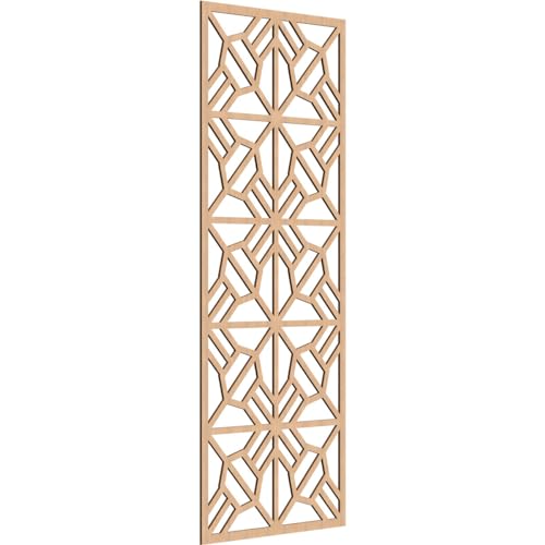 Auburn Decorative Pierced Fretwork Wood Wall Panels, 27 3/8"W x 69 3/8"H x 1/4"…