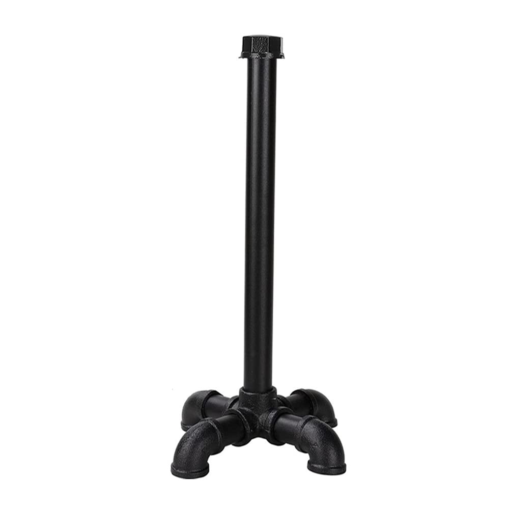 Zerodeko Industrial Paper Towels Holder Standing Hand Towels Bar Toilet Paper Dispensers for Kitchen Bedroom Bathroom (Black)