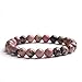 iSTONE Men Women 8mm Natural Stone Beads Bracelet Stretch Beaded Chakra Reiki Healing Bracelet 7 ''