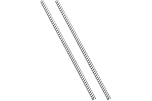 Unifizz 6mm x 300mm 304 Stainless Steel Solid Round Rod for DIY Craft Model Car Helicopter Airplane - 2pcs