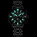 Men's Stainless Steel Wrist Watches Men Waterproof Analog Quartz Watch Fashoin Business Black Watches