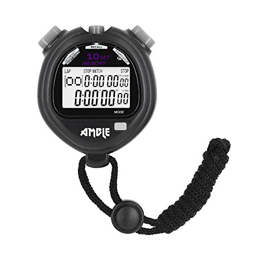 image for Amble Stopwatch, Countdown Timer and Stopwatch Record 10 Memories Lap 