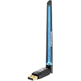 Hakimonoe Long Range Bluetooth 5.4 Adapter for PC, USB Bluetooth Dongle | Enhanced Antenna for Laptop Desktop Computer Windows 11 10 Linux, Pair with Headphones Speaker Mice Keyboard Controller