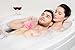 Black Bath Bomb for Men By The Bath Bomb Co. - Large Bath Bomb 7.5oz - Anti-Aging - Epsom Salts - Coconut Oil - Kaolin Clay - Skin Moisturizers - Aromatherapy Bath - Add to Bubble Bath (Man Bomb)