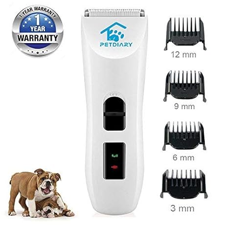 Deal Dog Hair Clippers Pet Grooming Clippers Shaver For Dog Cat Hair Trimmer Rechargeable Cord Cordless Powerful Electric Clippers Stainless Steel